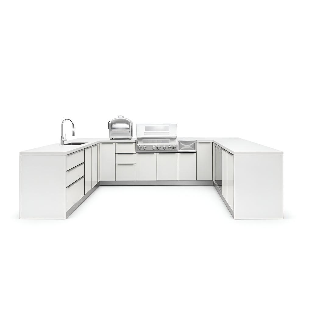Aurora Bleu™ U-Shape Outdoor Kitchen