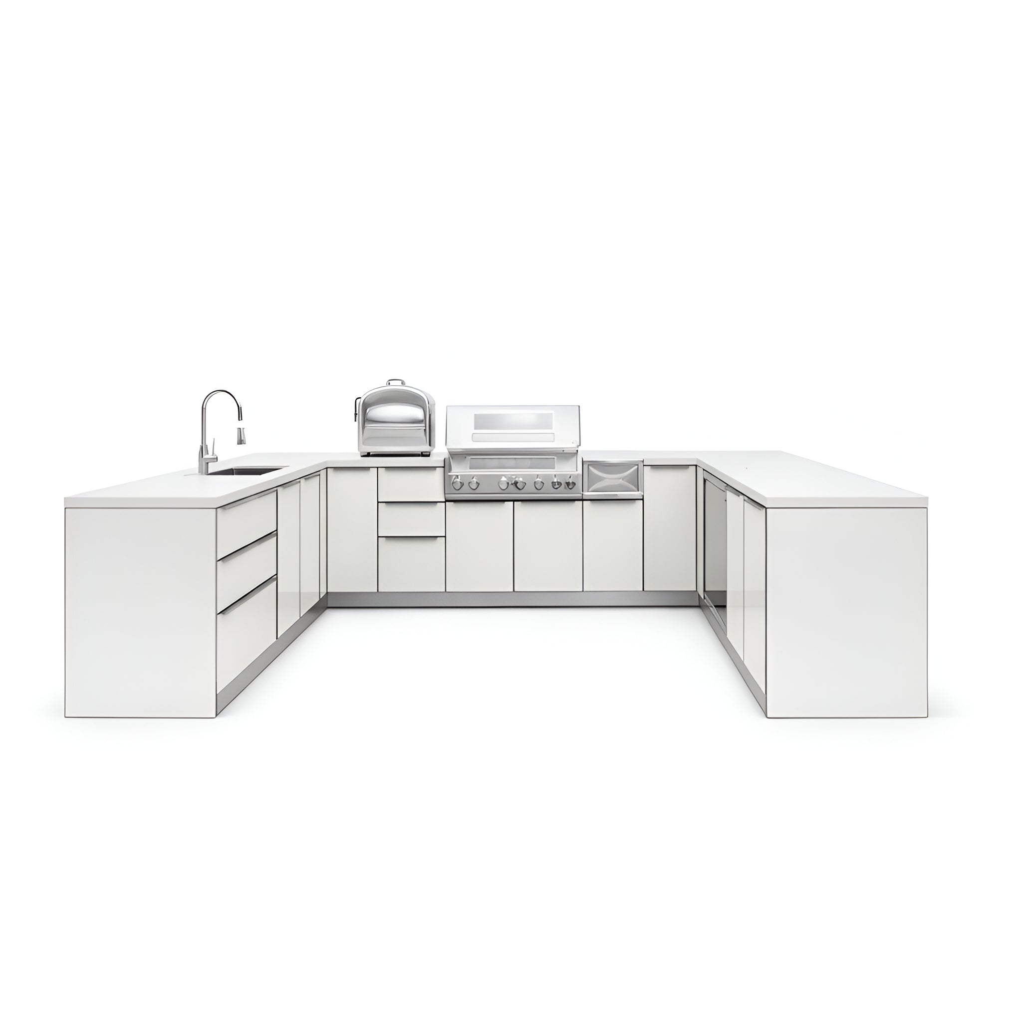 Aurora Bleu™ U-Shape Outdoor Kitchen