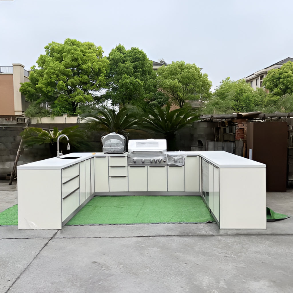Aurora Bleu™ U-Shape Outdoor Kitchen
