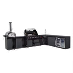 NoirForge™ Estate L-Shape Outdoor Kitchen Suite